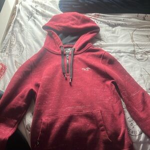 Burgundy Hollister hoodie